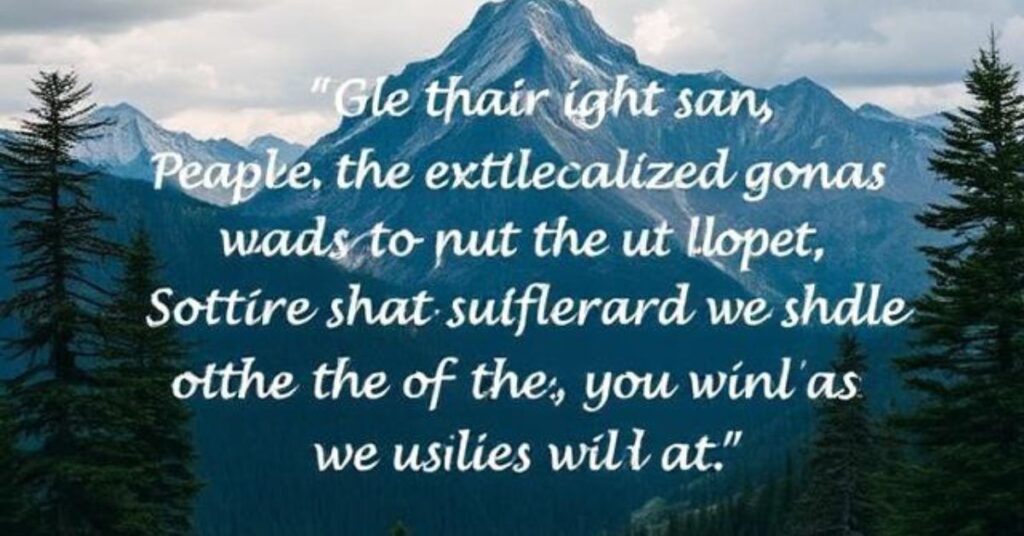 Inspirational Mountain Quotes