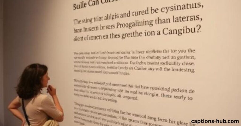 Short Museum Captions