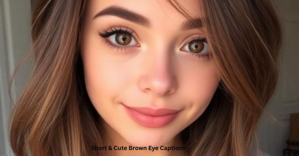Short & Cute Brown Eye Captions