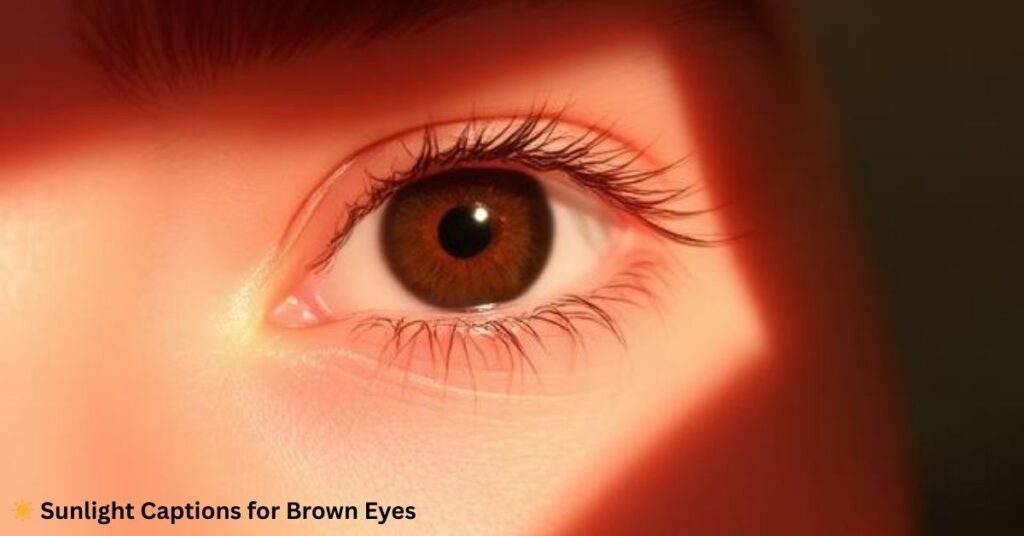 ☀️ Sunlight Captions for Brown Eyes