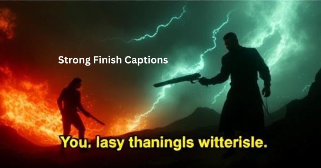 Strong Finish Captions