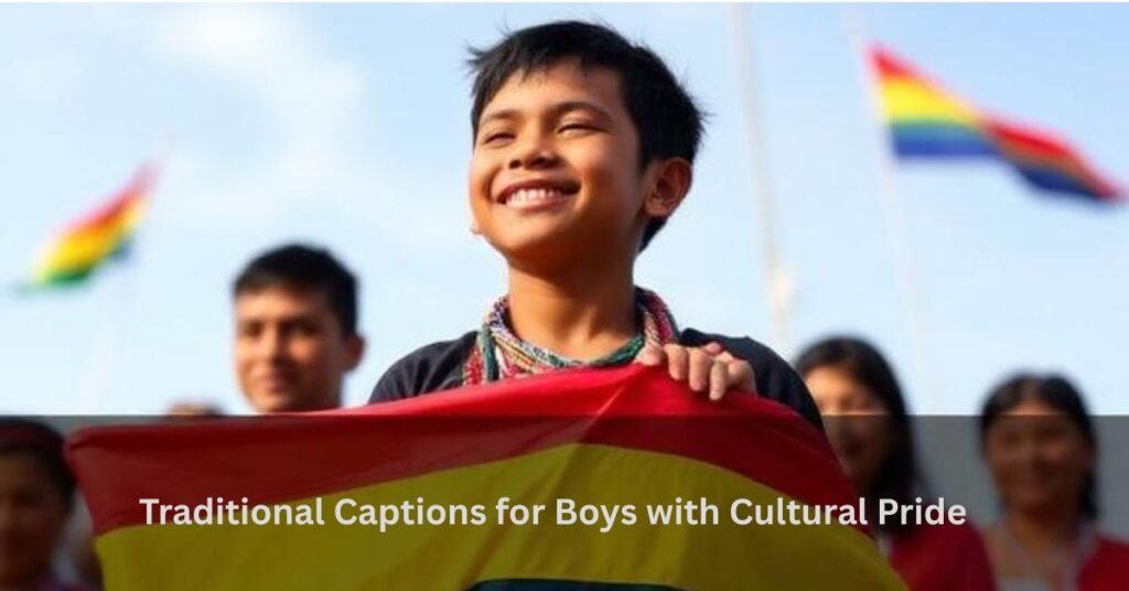 Traditional Captions for Boys with Cultural Pride