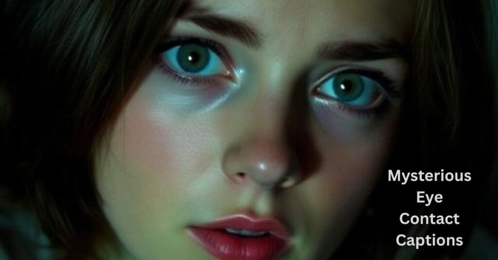 Mysterious Eye Contact Captions