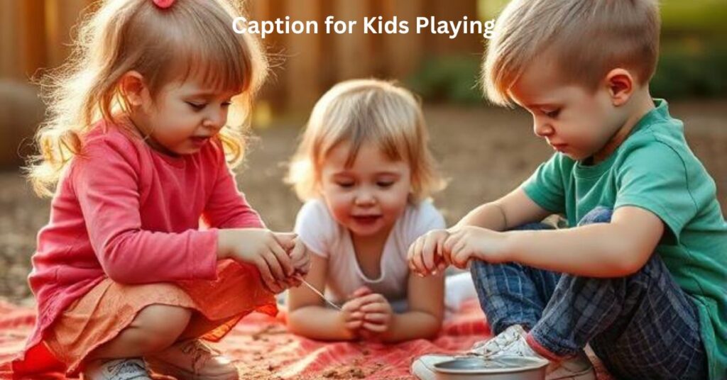Captions for Kids Playing at Home