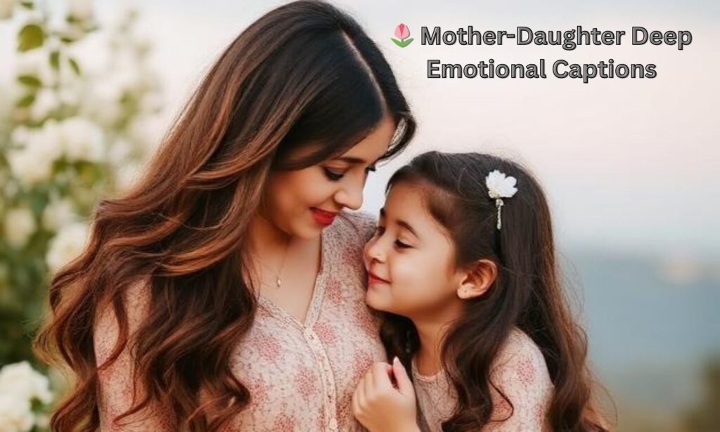 🌷 Mother-Daughter Deep Emotional Captions