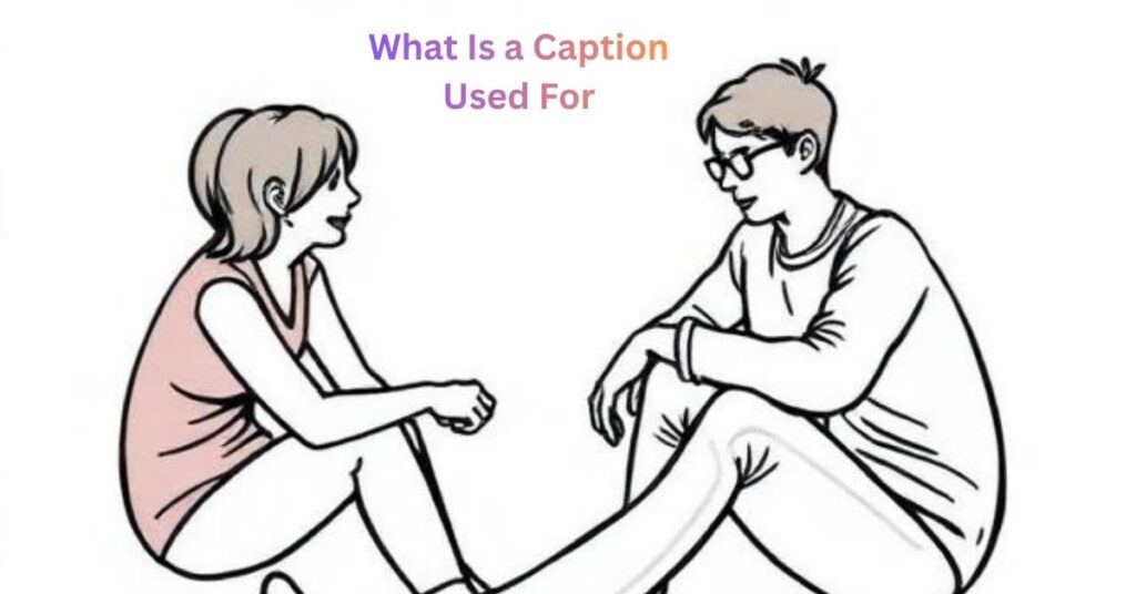 What Is a Caption Used For