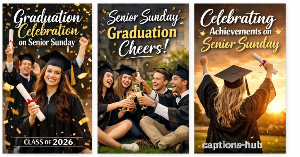 Graduation-Ready Senior Sunday Captions