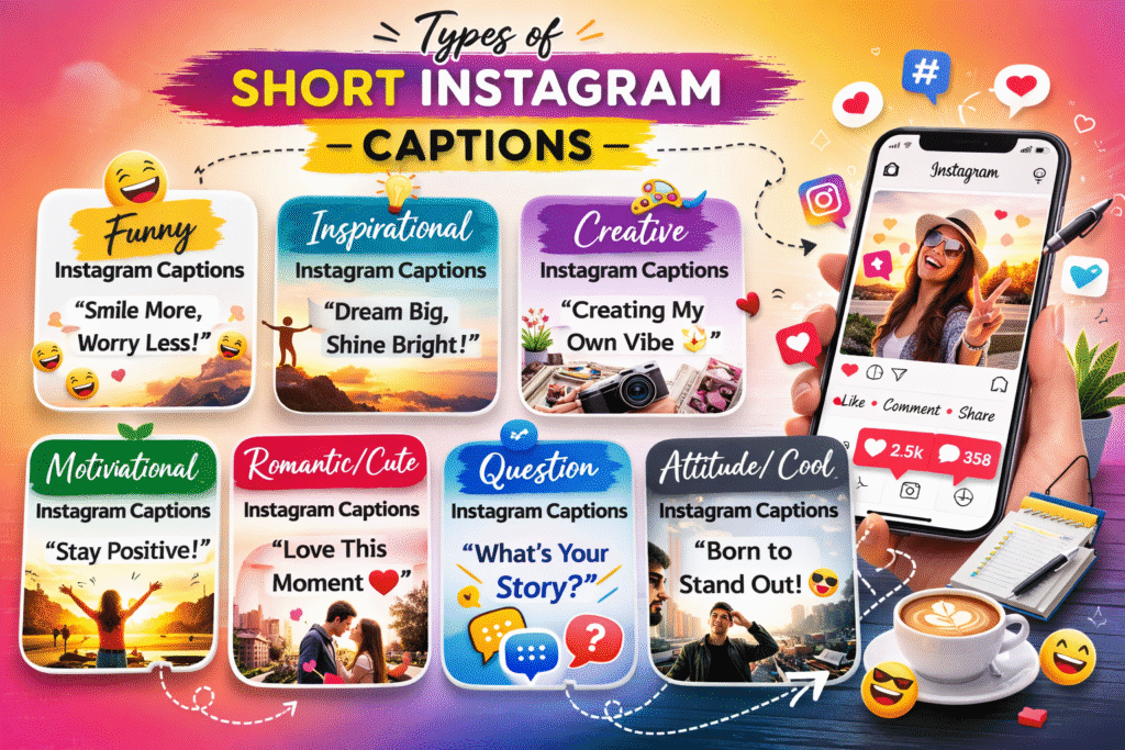 Types of Short Instagram Captions