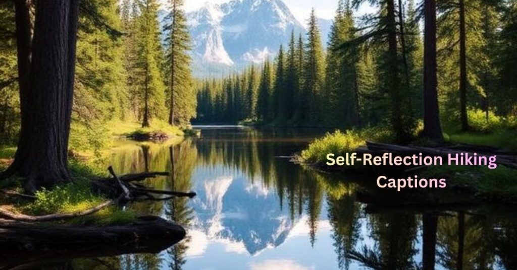 Self-Reflection Hiking Captions