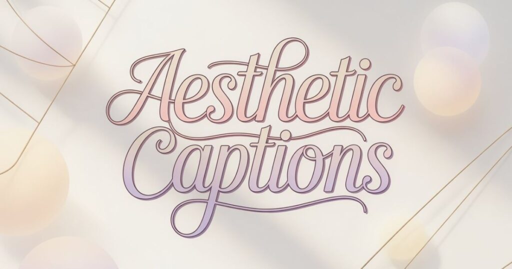 aesthetic captions