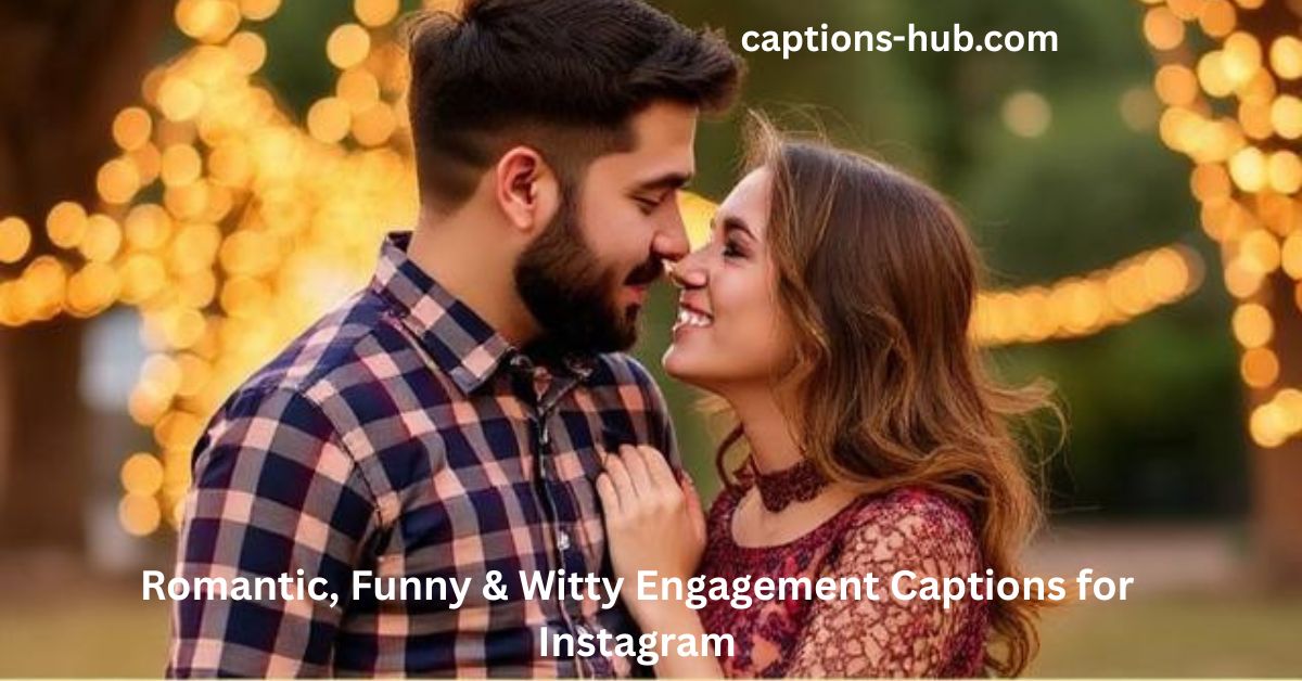 Romantic, Funny & Witty Engagement Captions for Instagram