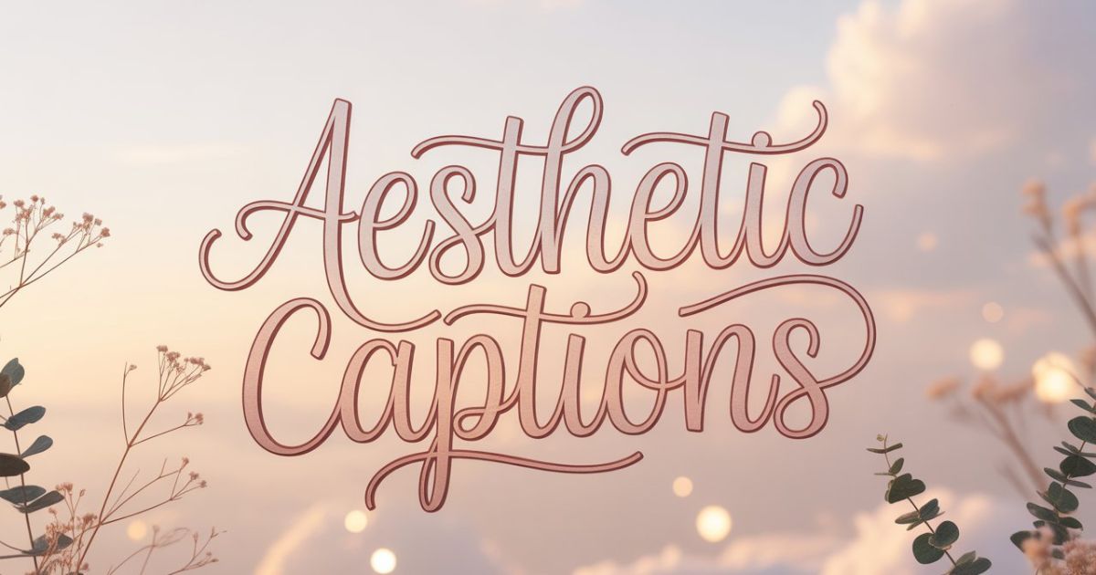 aesthetic captions